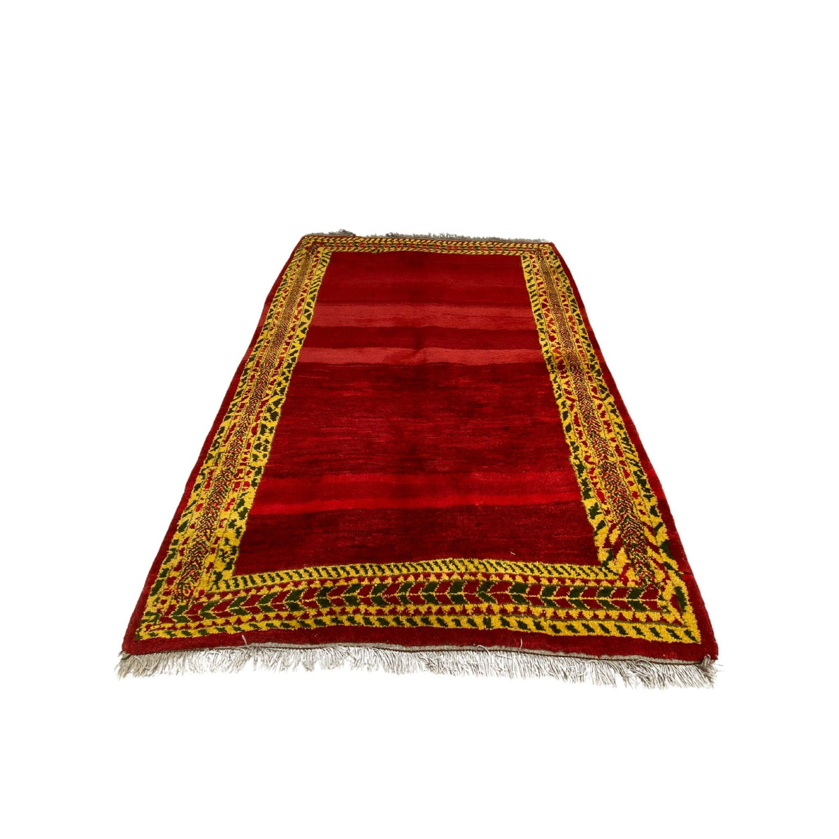 Großer Orientteppich Rot meliert, 347 × 250 cm (11,4 × 8,2 ft), handgeknüpftes Unikat