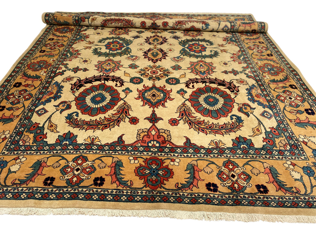 Großer Orientteppich Beige, handgeknüpftes Unikat – Ansicht 9