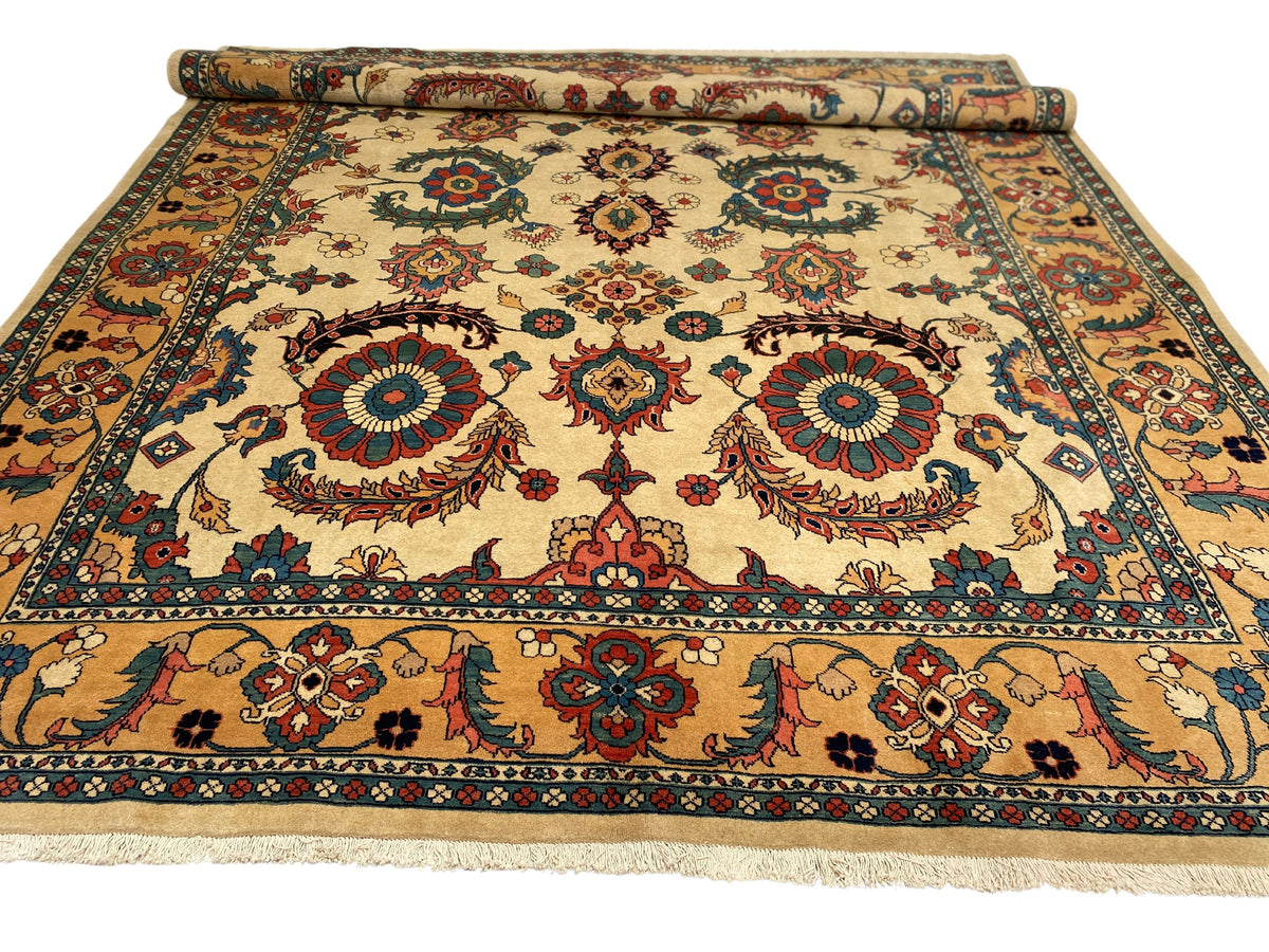 Großer Orientteppich Beige, handgeknüpftes Unikat – Ansicht 9