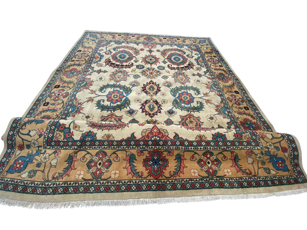 Großer Orientteppich Beige, handgeknüpftes Unikat – Ansicht 10