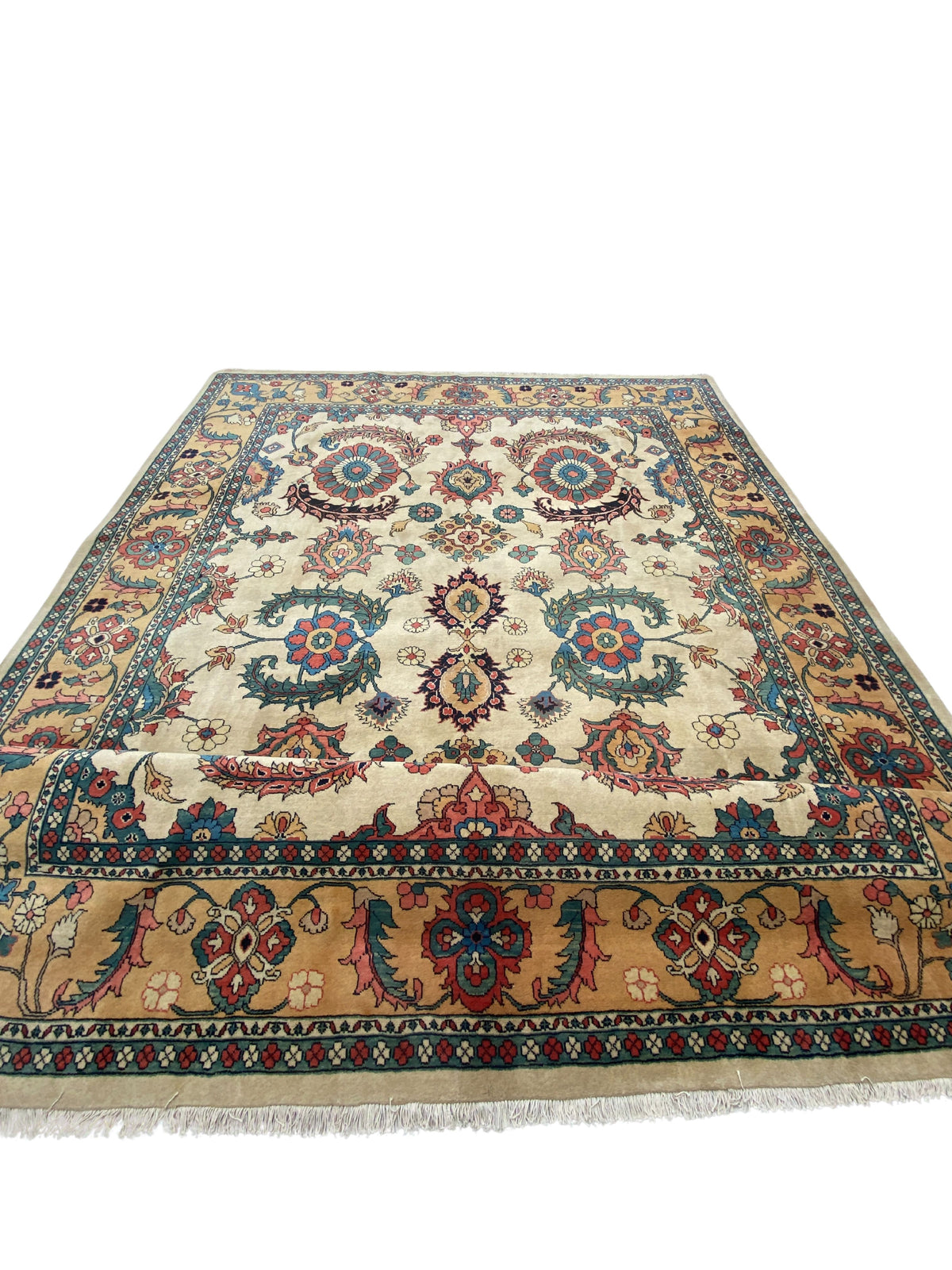 Großer Orientteppich Beige, handgeknüpftes Unikat – Ansicht 11