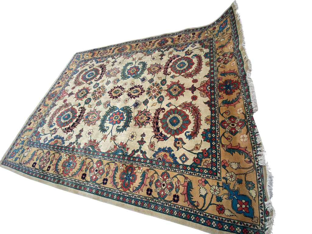 Großer Orientteppich Beige, handgeknüpftes Unikat – Ansicht 12