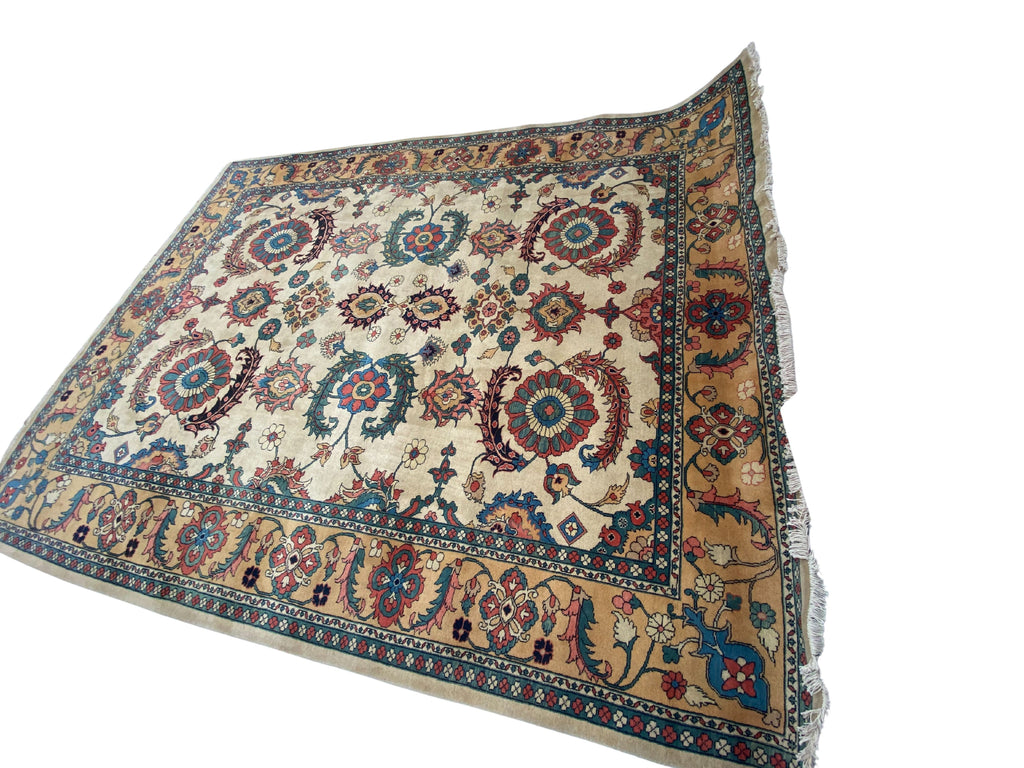 Großer Orientteppich Beige, handgeknüpftes Unikat – Ansicht 13