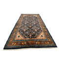 Großer Orientteppich Rapportmuster Blau, 317 × 205 cm (10,4 × 6,7 ft), handgeknüpftes Unikat