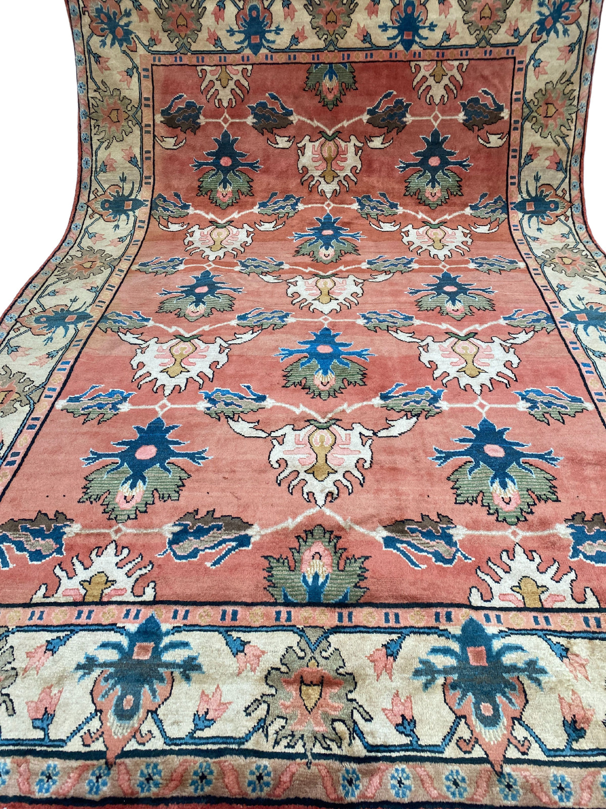 Großer Orientteppich Terracotta, 367 × 246 cm, handgeknüpftes Unikat – Ansicht 16