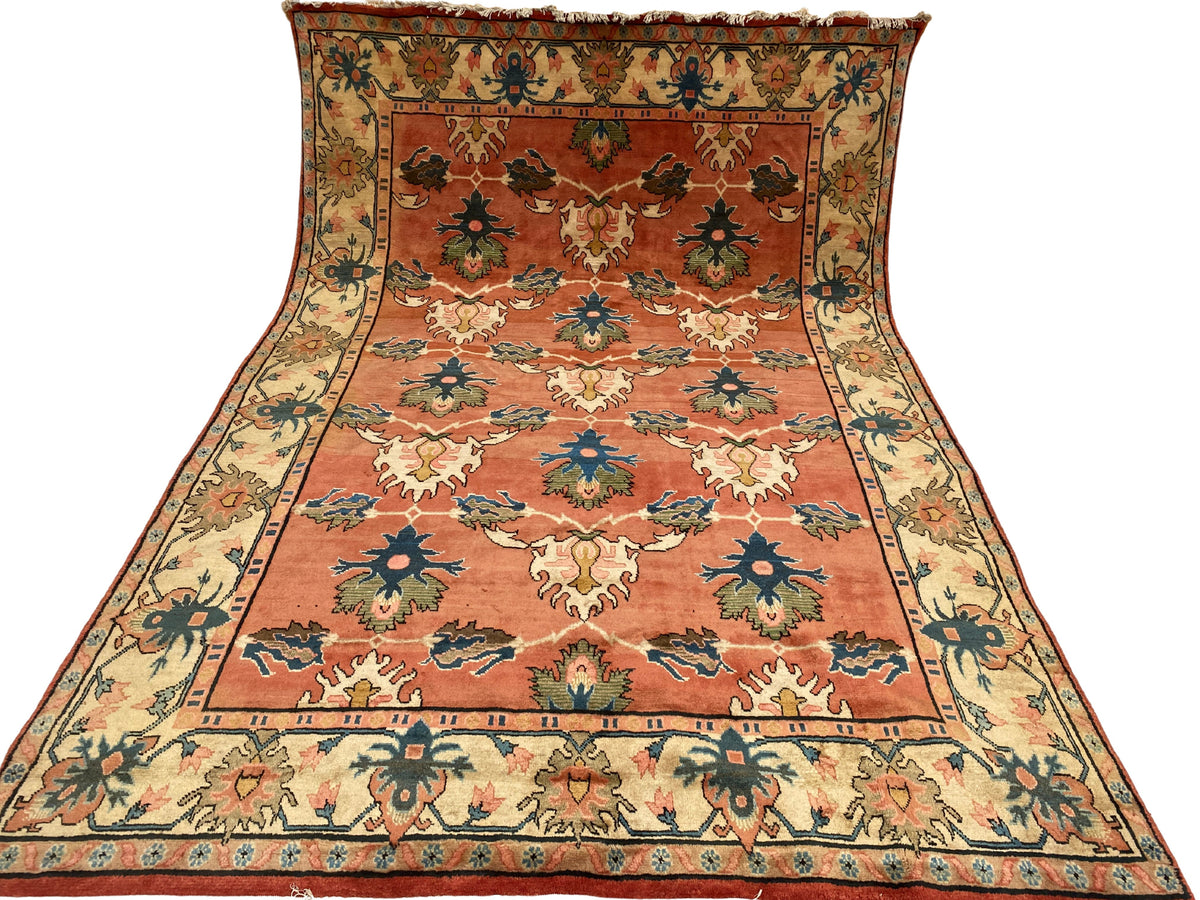 Großer Orientteppich Terracotta, 367 × 246 cm, handgeknüpftes Unikat – Ansicht 8