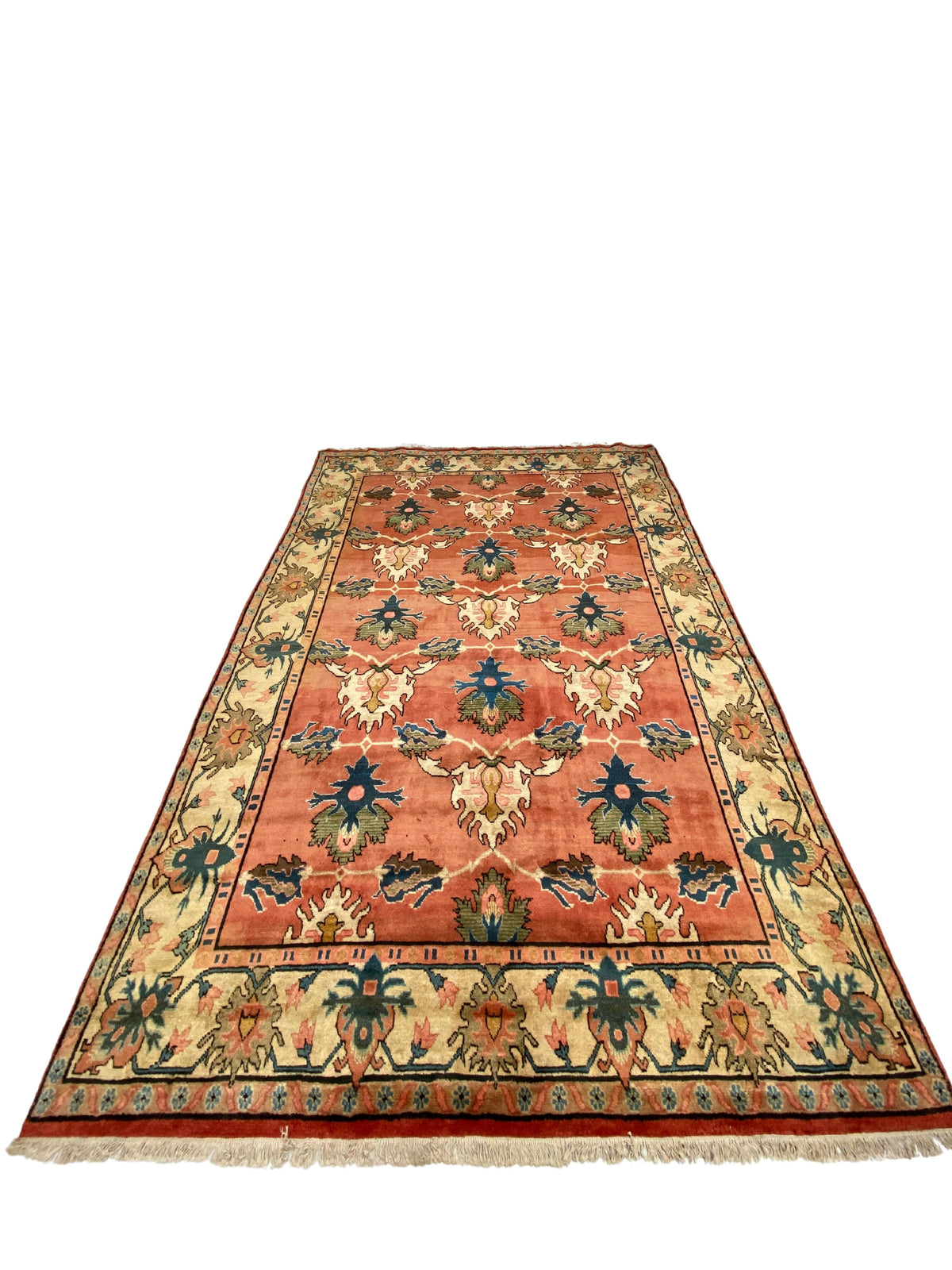 Großer Orientteppich Terracotta, 367 × 246 cm, handgeknüpftes Unikat – Ansicht 3
