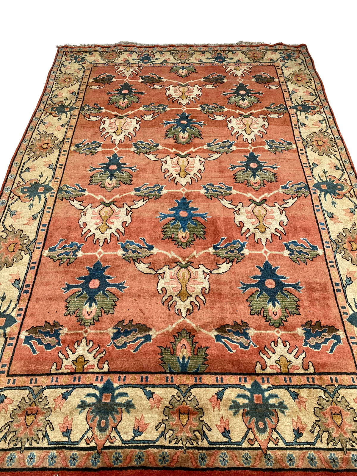 Großer Orientteppich Terracotta, 367 × 246 cm, handgeknüpftes Unikat – Ansicht 4
