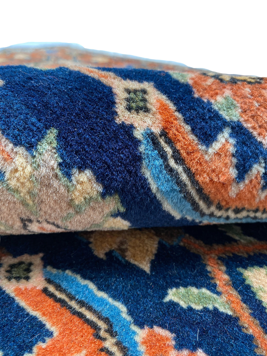 Großer Orientteppich Blau Medaillon, handgeknüpftes Unikat – Ansicht 12