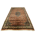 Großer Orientteppich Braun Medaillon, 240 × 175 cm (7,9 × 5,7 ft), handgeknüpftes Unikat