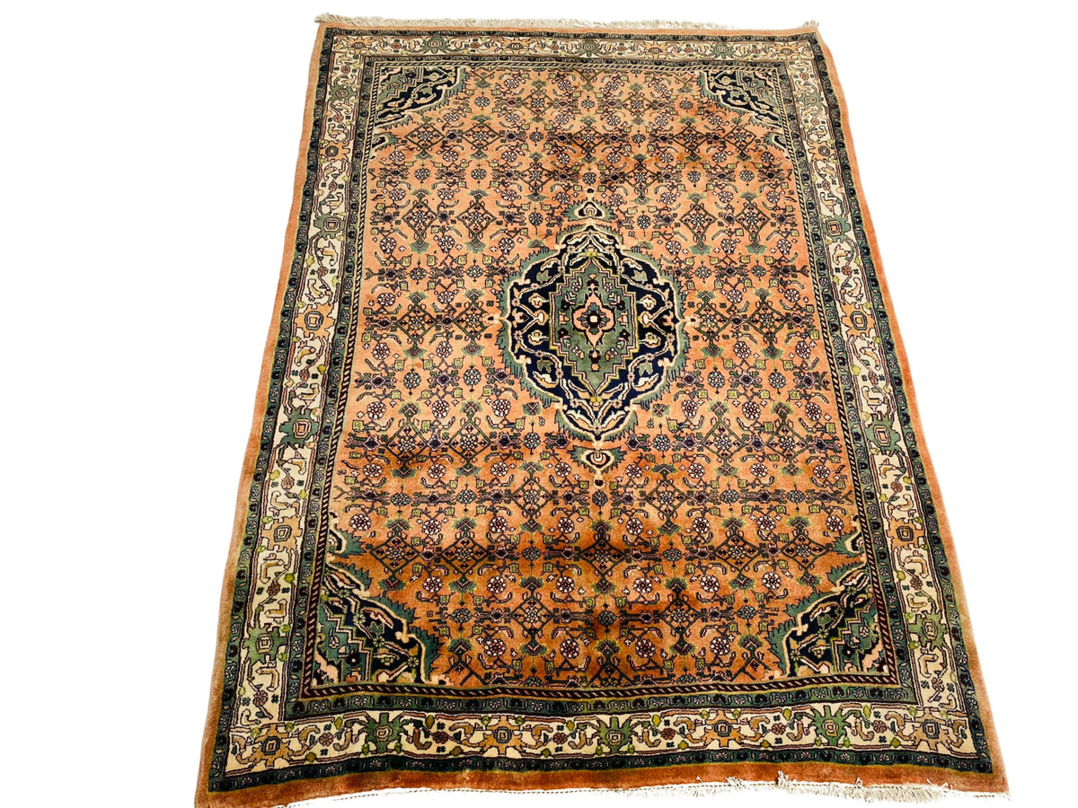 Großer Orientteppich Braun Medaillon, handgeknüpftes Unikat – Ansicht 5