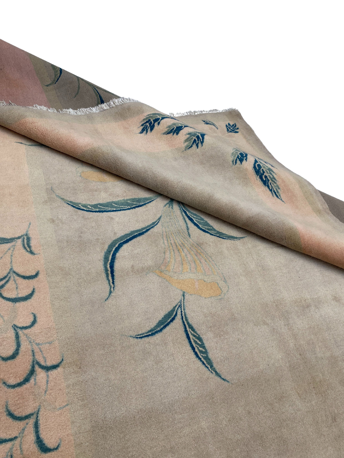 Großer Orientteppich Beige florale Motive, handgeknüpftes Unikat – Ansicht 9