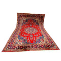Großer Orientteppich Rot Medaillon, 245 × 248 cm (8,0 × 8,1 ft), handgeknüpftes Unikat