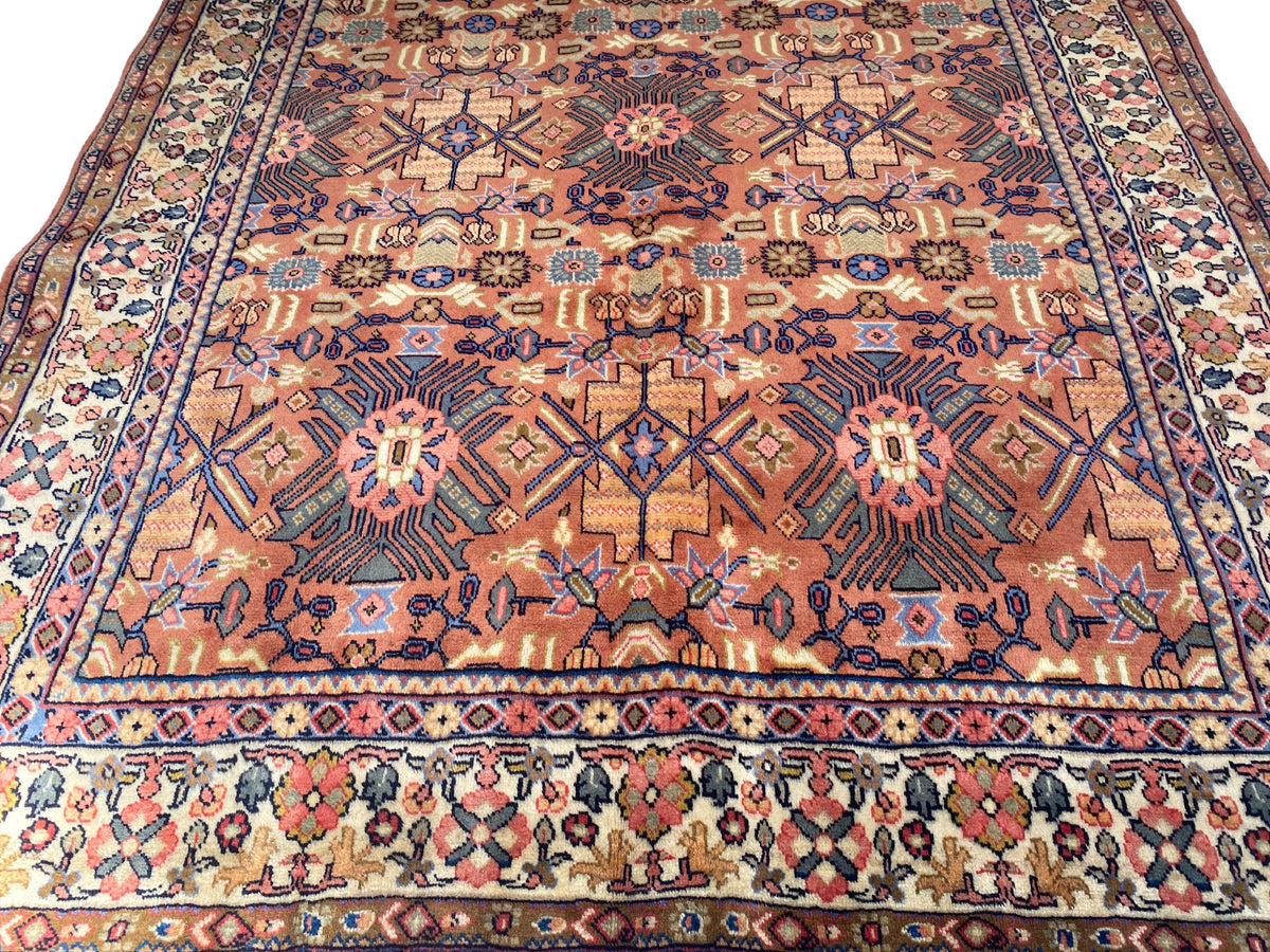 Großer Orientteppich Beige Ornamente, 294 × 208 cm, handgeknüpftes Unikat – Ansicht 9