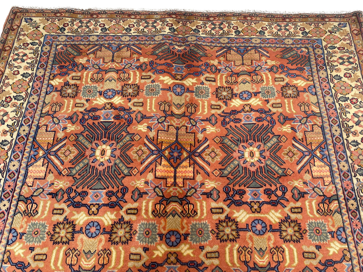 Großer Orientteppich Beige Ornamente, 294 × 208 cm, handgeknüpftes Unikat – Ansicht 10