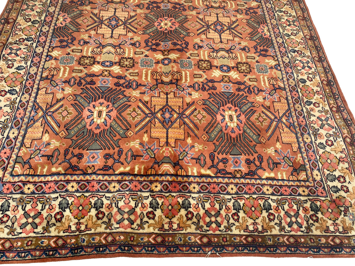 Großer Orientteppich Beige Ornamente, 294 × 208 cm, handgeknüpftes Unikat – Ansicht 3
