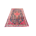 Orientteppich Dunkelblau Rosé Medaillon, 212 × 137 cm (7,0 × 4,5 ft), handgeknüpftes Unikat