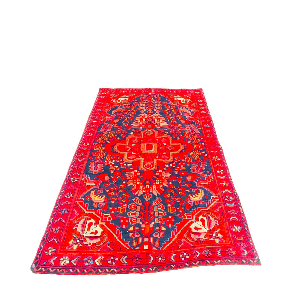 Orientteppich Rot Blau Stern-Medaillon, handgeknüpftes Unikat – Ansicht 3