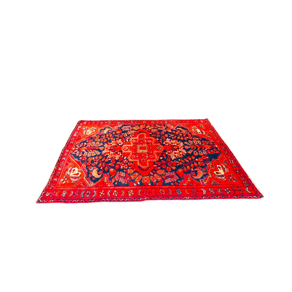 Orientteppich Rot Blau Stern-Medaillon, handgeknüpftes Unikat – Ansicht 4