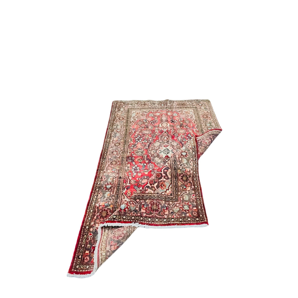 Orientteppich Rosé Beige Medaillon, handgeknüpftes Unikat – Ansicht 5