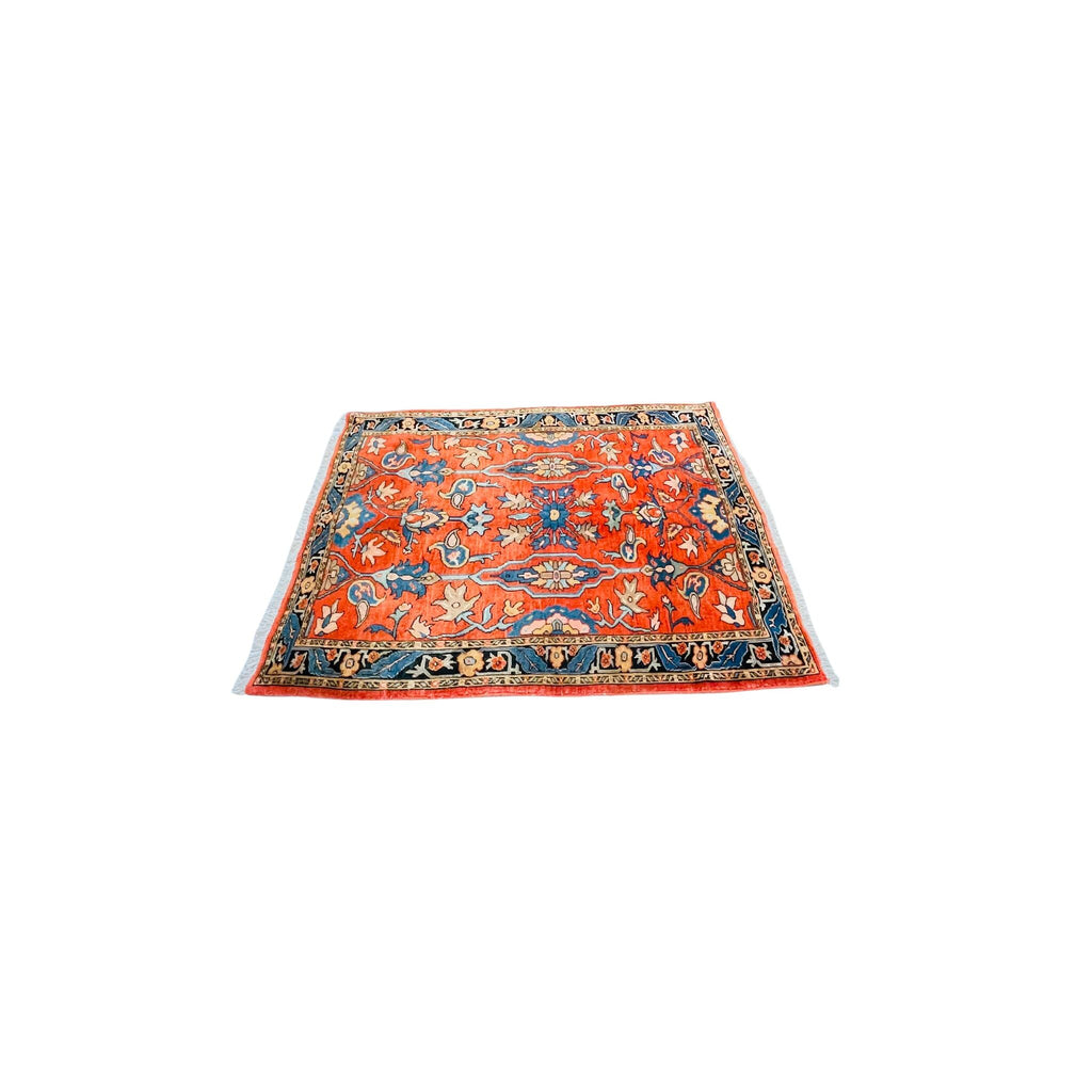 Orientteppich Terracotta Blau, handgeknüpftes Unikat – Ansicht 4
