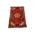 Orientteppich Klein Rot Creme Medaillon, 97 × 58 cm (3,2 × 1,9 ft), handgeknüpftes Unikat
