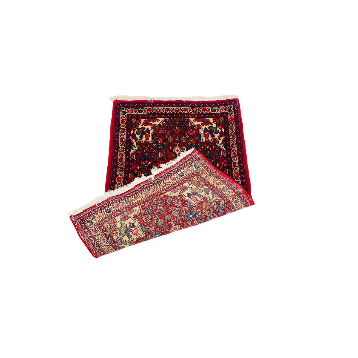 Orientteppich Rot Creme Türkis Medaillon, handgeknüpftes Unikat – Ansicht 5