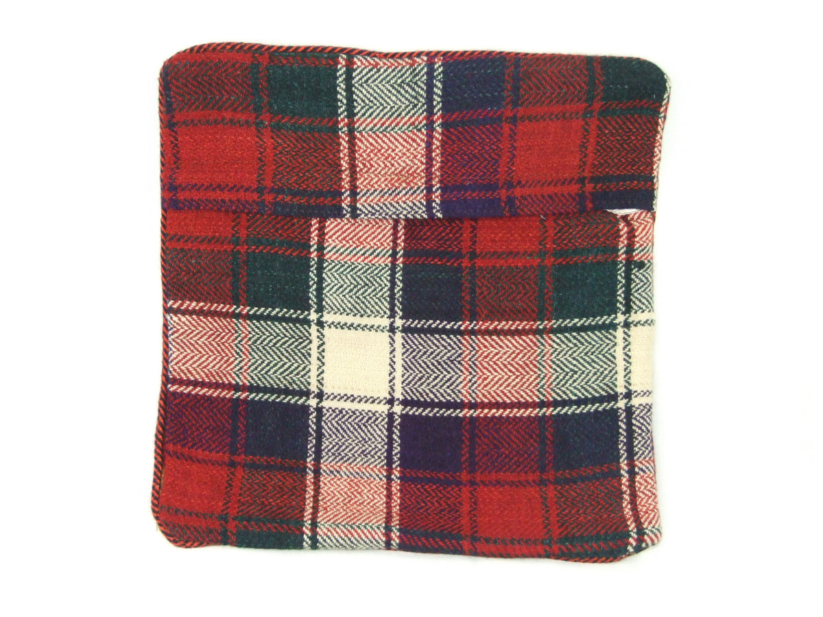 Patchwork Kelim Kissenhülle Erdtöne Rot, handgewebtes Unikat – Ansicht 5