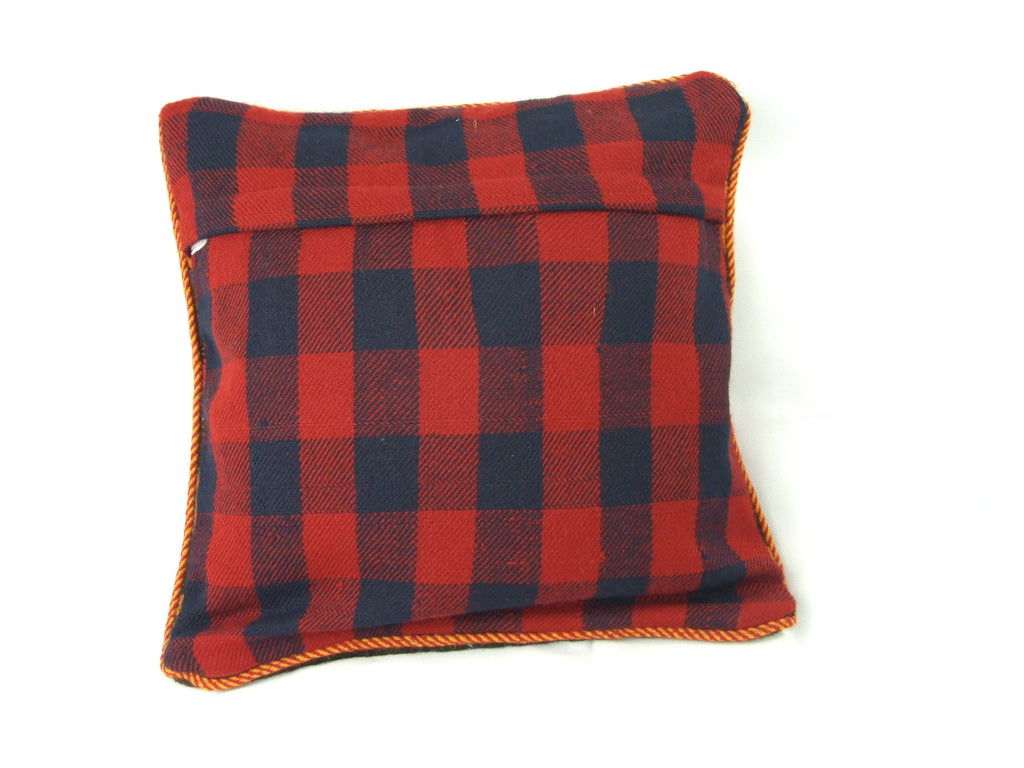 Kelim Kissenhülle Patchwork Labyrinth, handgewebtes Unikat – Ansicht 6