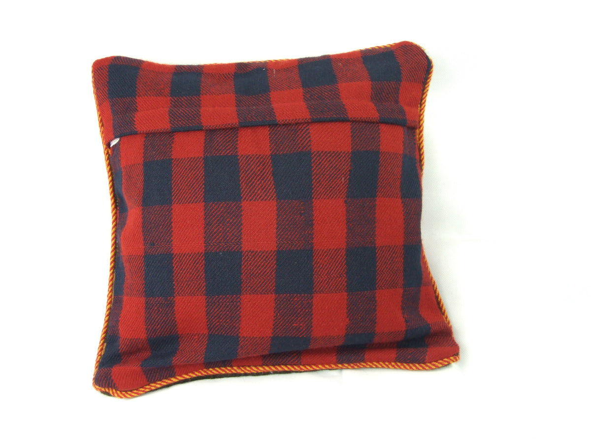 Kelim Kissenhülle Patchwork Labyrinth, handgewebtes Unikat – Ansicht 6