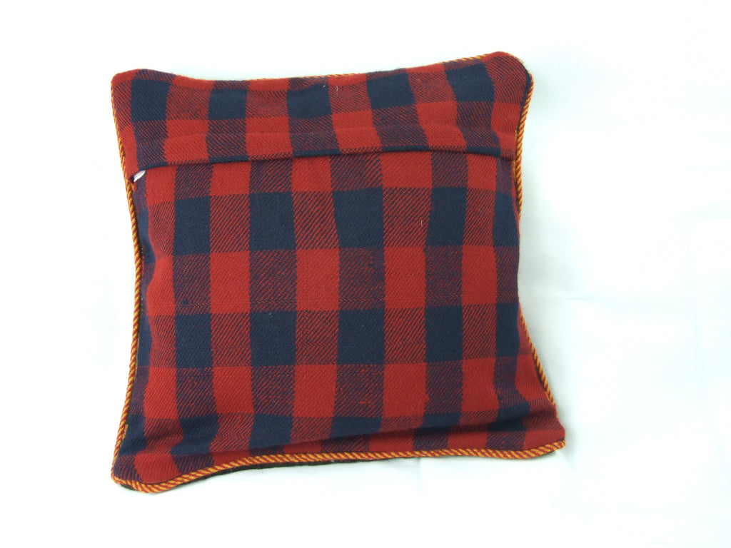 Kelim Kissenhülle Patchwork Labyrinth, handgewebtes Unikat – Ansicht 7