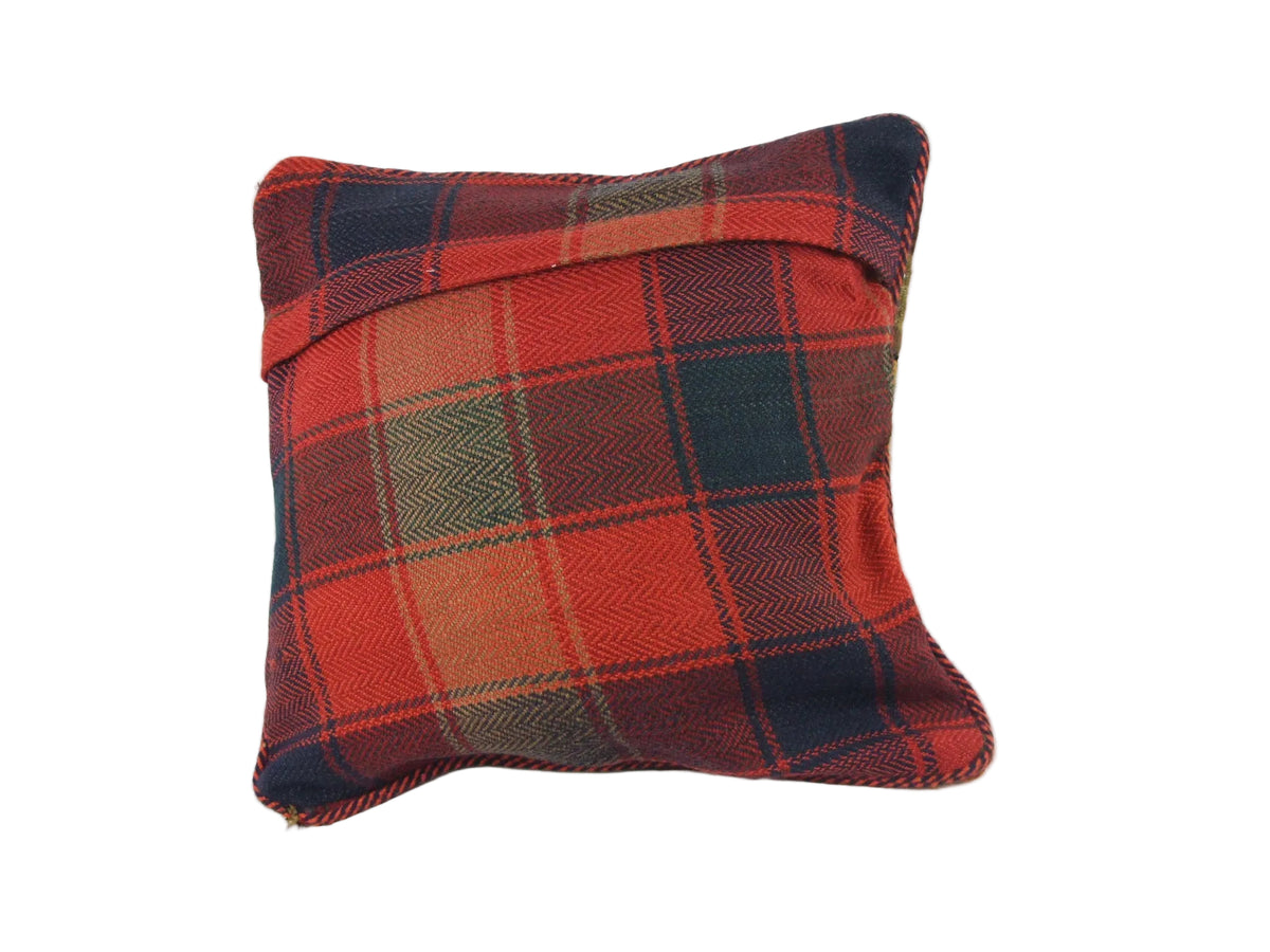 Patchwork Kelim Kissenhülle Pink Orange, handgewebtes Unikat – Ansicht 5