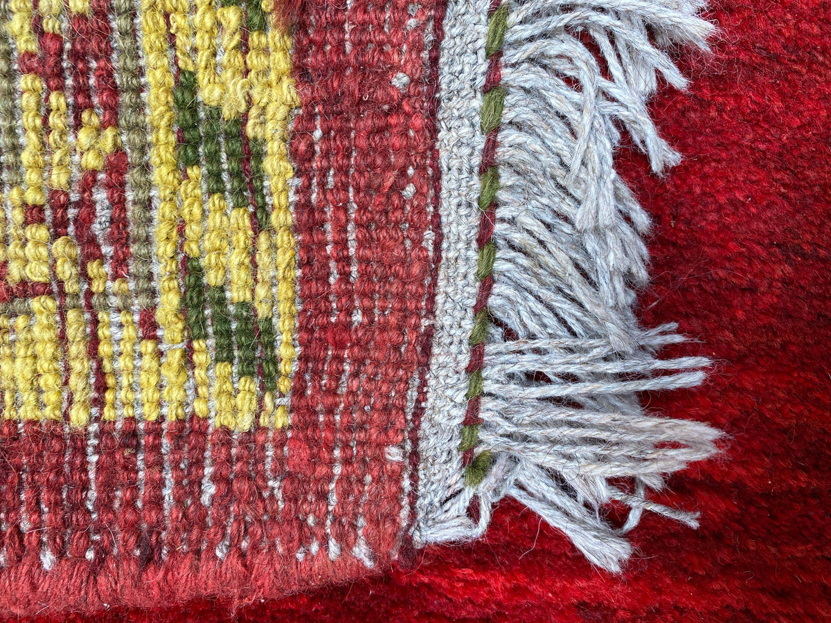 Großer Orientteppich Rot meliert, handgeknüpftes Unikat – Ansicht 7