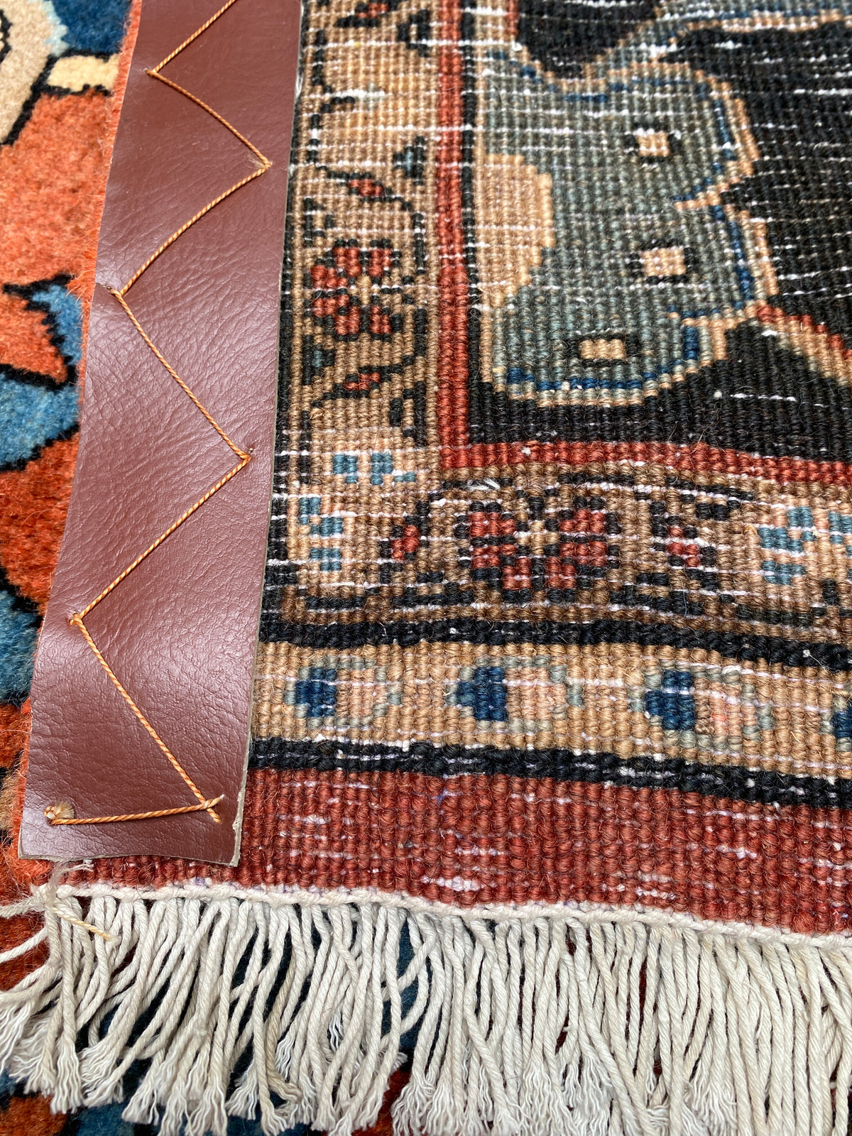 Großer Orientteppich Braun Blüten, handgeknüpftes Unikat – Ansicht 15