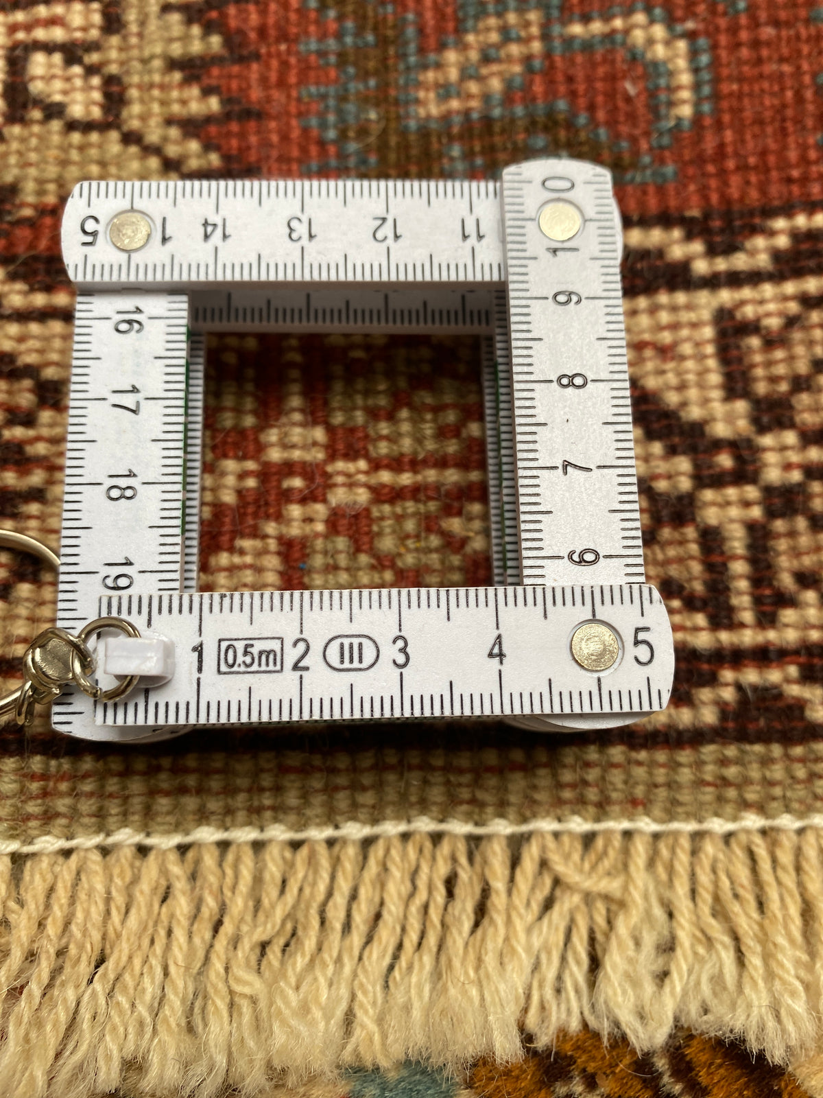 Großer Türkischer Teppich B-Ware Beige, handgeknüpftes Unikat – Ansicht 19