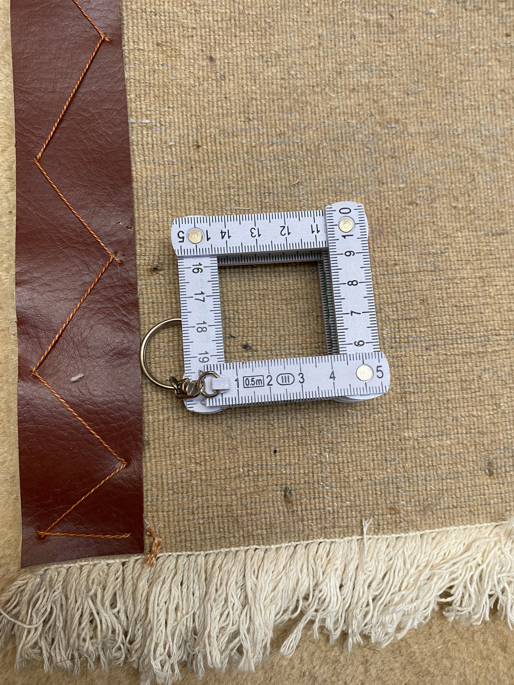 Großer Orientteppich Beige florale Motive, handgeknüpftes Unikat – Ansicht 13