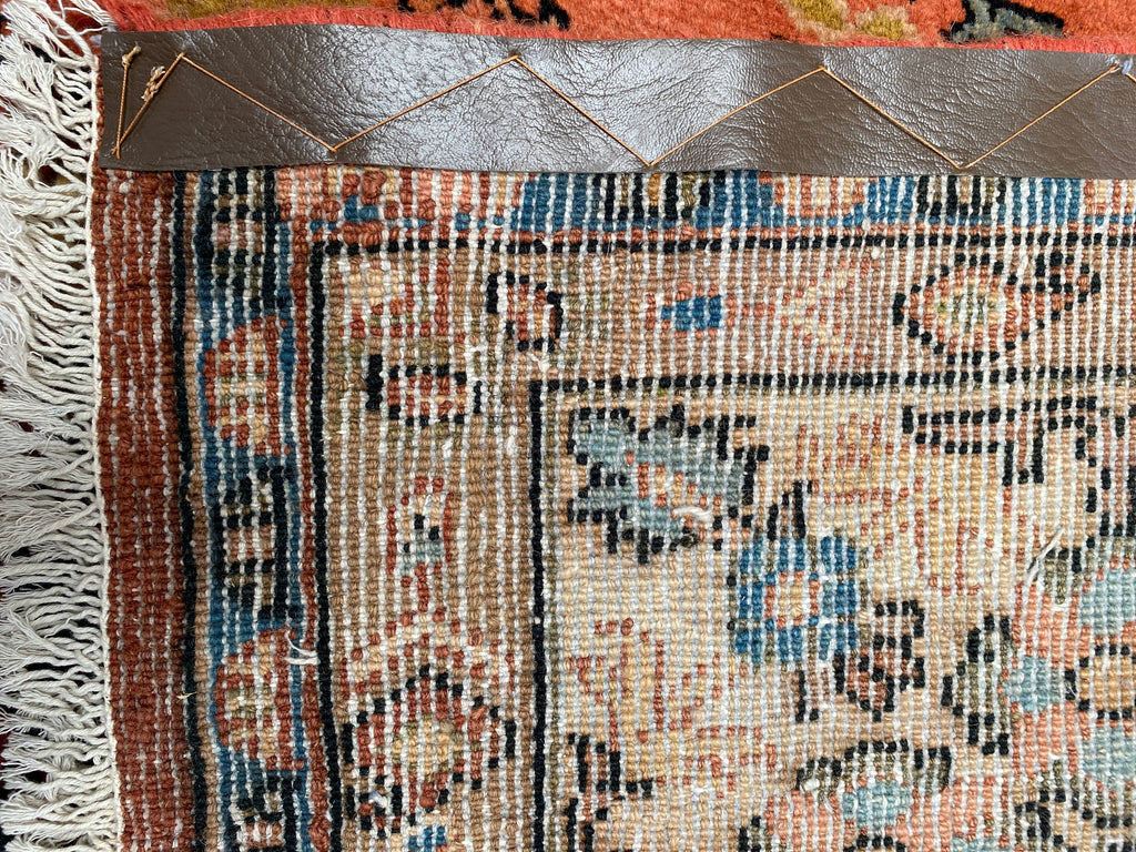 Großer Orientteppich Rot Ornamente, 425 × 202 cm, handgeknüpftes Unikat – Ansicht 15