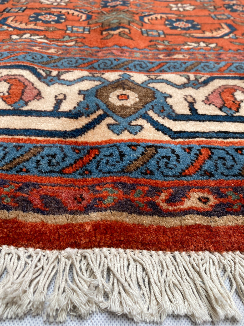 Großer Orientteppich Rot Allover-Muster, handgeknüpftes Unikat – Ansicht 9