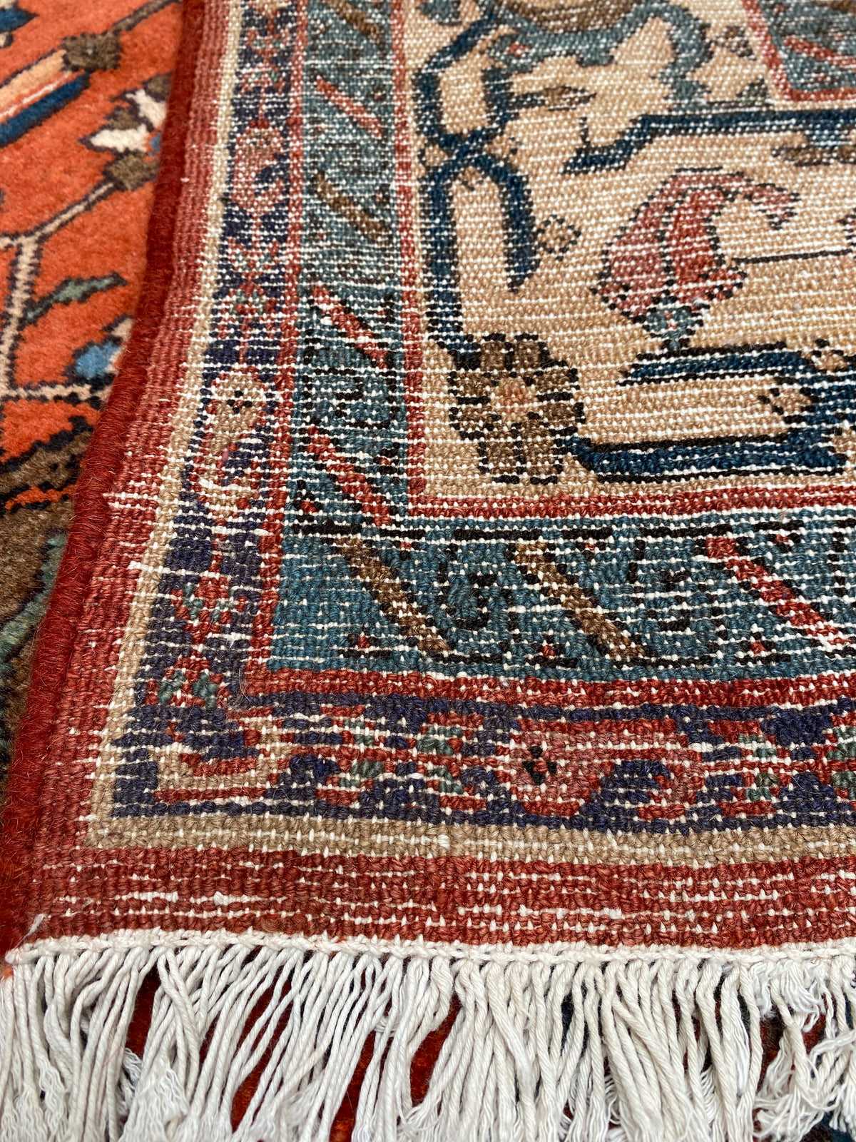 Großer Orientteppich Rot Allover-Muster, handgeknüpftes Unikat – Ansicht 10