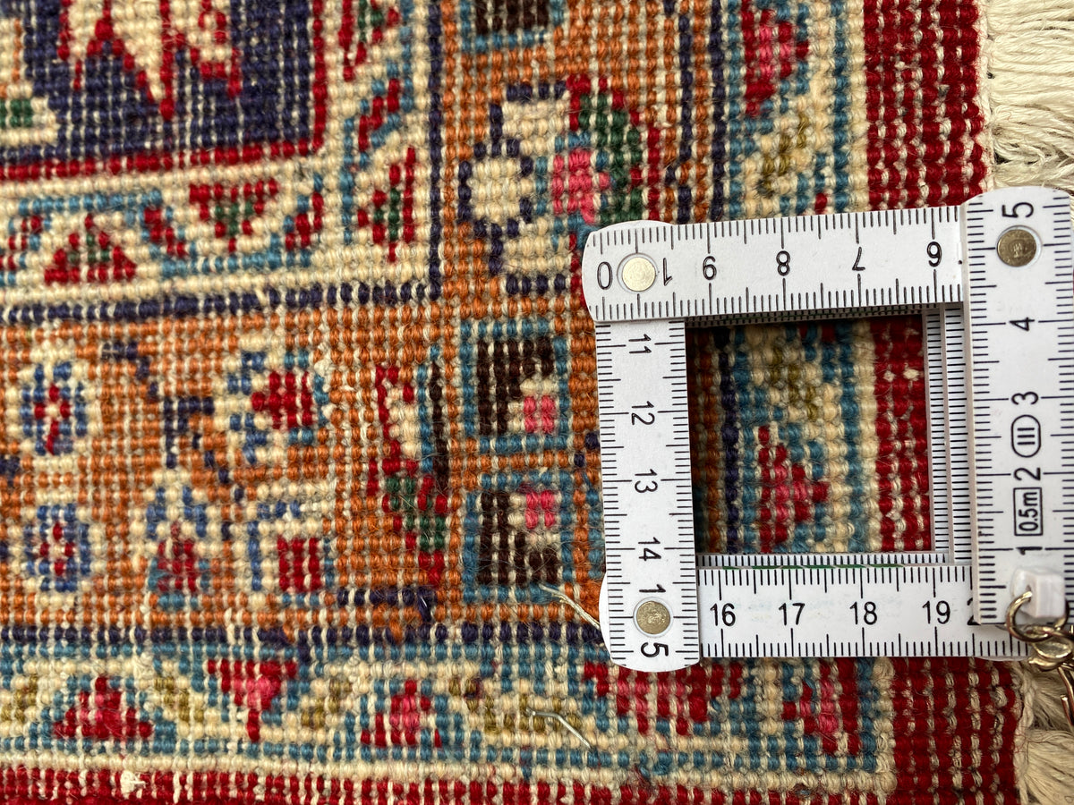 Großer Orientteppich Rot Medaillon, handgeknüpftes Unikat – Ansicht 19