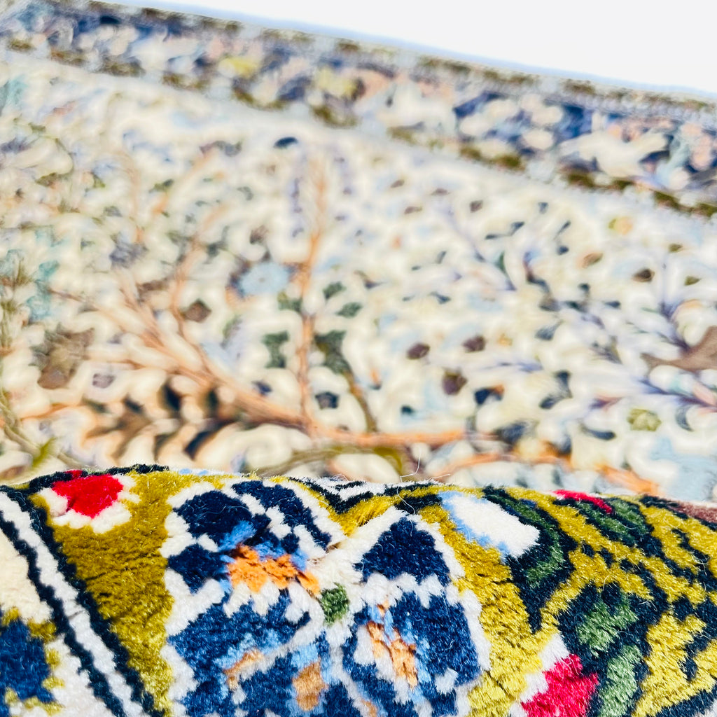 Orientteppich Lebensbaum Elfenbein, handgeknüpftes Unikat – Ansicht 7