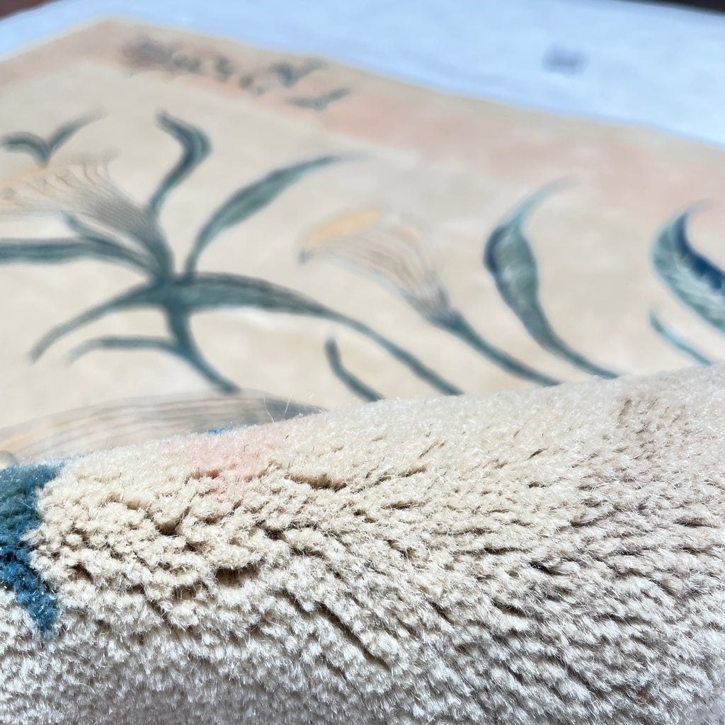 Orientteppich Beige Grün Floral, handgeknüpftes Unikat – Ansicht 7