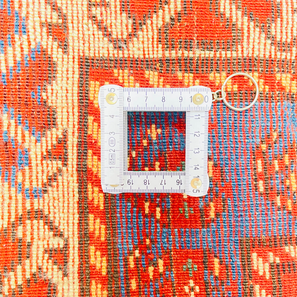 Antiker Kazak Teppich Läufer Orange, handgeknüpftes Unikat – Ansicht 8