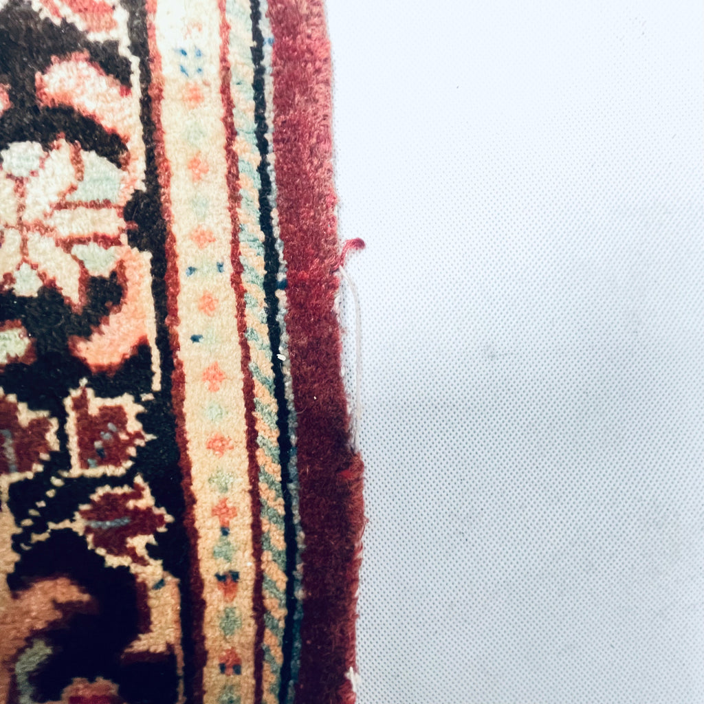 Orientteppich Rot Beige Medaillon, handgeknüpftes Unikat – Ansicht 11