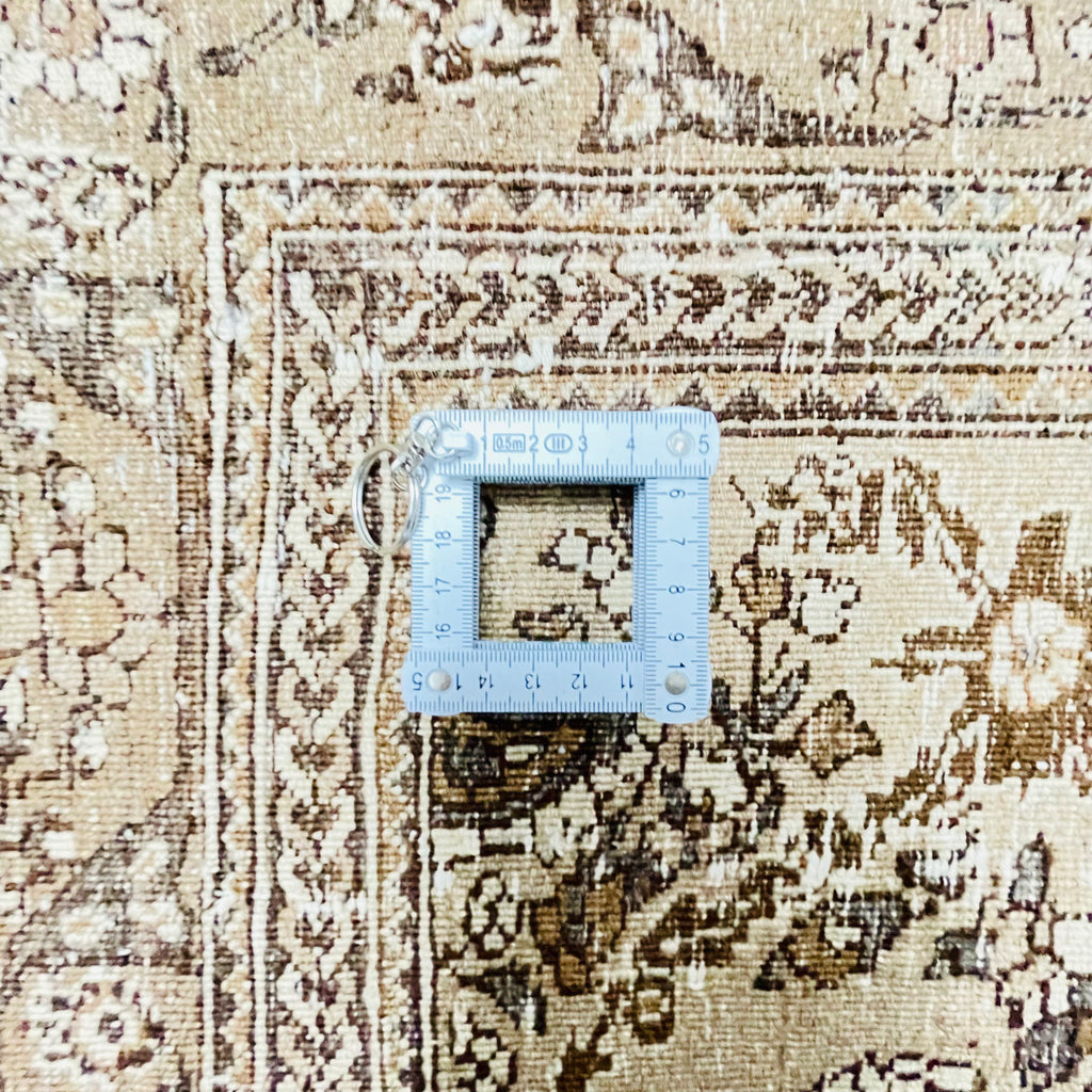 Orientteppich Beige Braun Boteh Paisley, handgeknüpftes Unikat – Ansicht 8