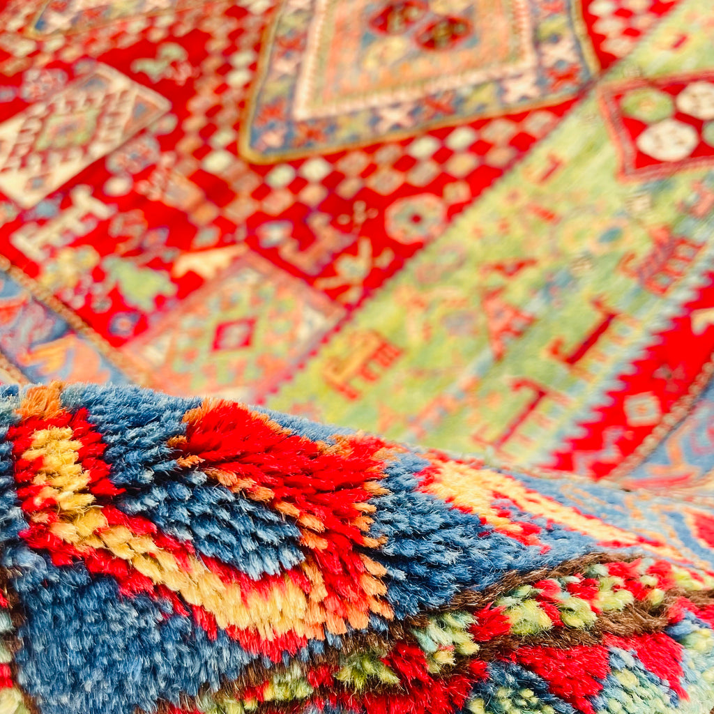 Türkischer Teppich B-Ware Rot, handgeknüpftes Unikat – Ansicht 8