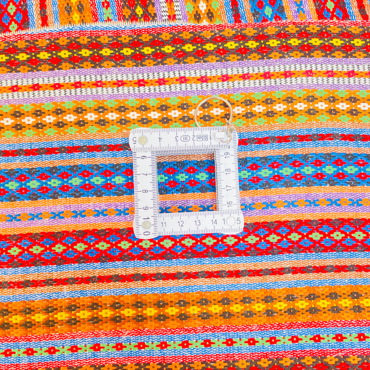 Kelim Teppich Rosette Patchwork Bunt, handgewebtes Unikat – Ansicht 6