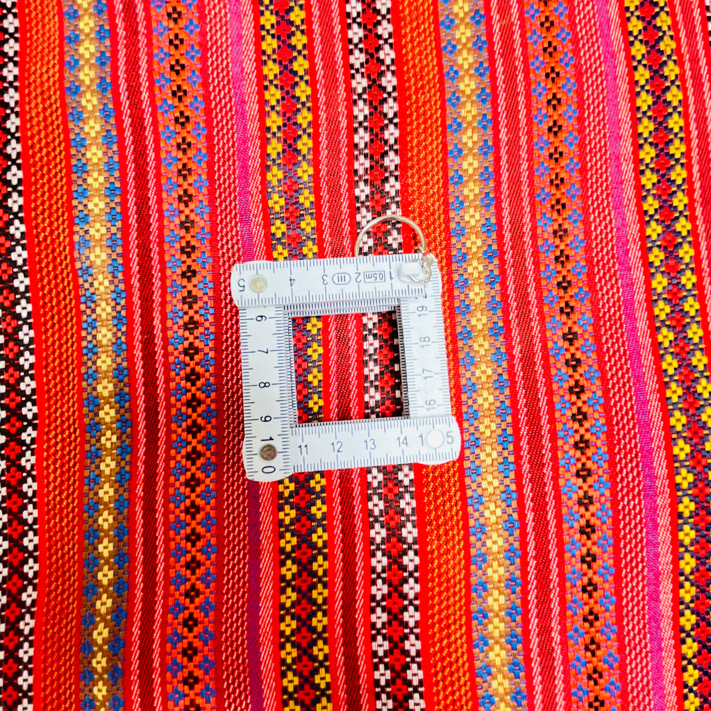 Handgeknüpfter Patchwork Teppich Sternen-Muster, Unikat – Ansicht 7