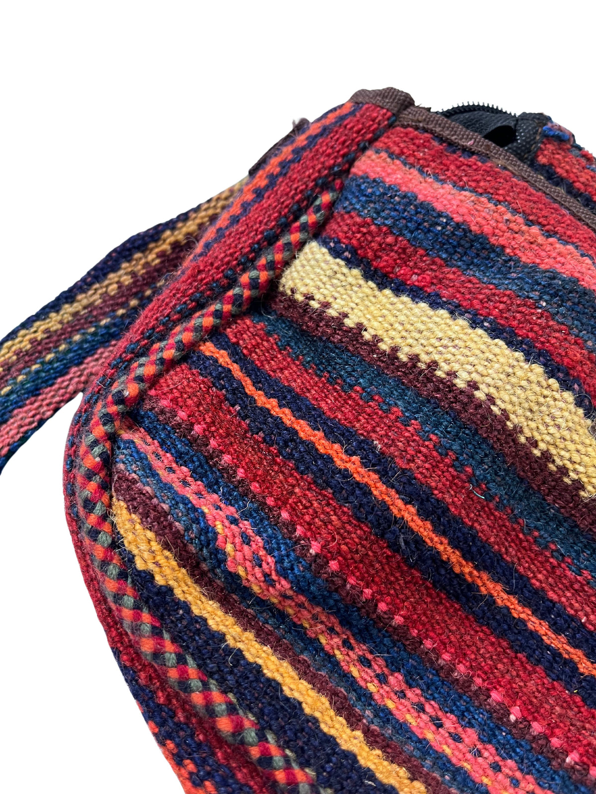 Kelim Tasche Nomad Vintage warme Farben, handgewebtes Unikat – Ansicht 4