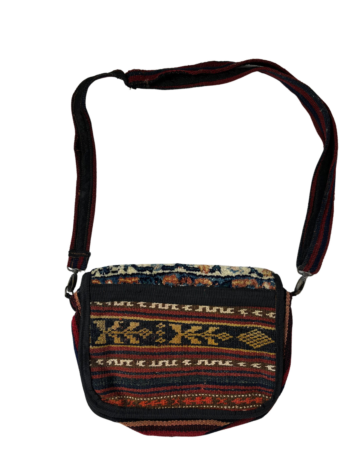 Kelim Tasche Nomad Traditionelles Muster, handgewebtes Unikat – Ansicht 3